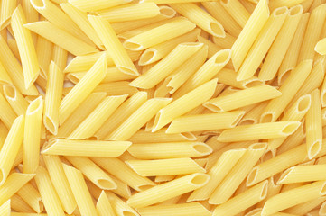 background with closeup of macaroni pasta