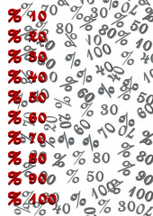 % 10,20,30,40,50,60,70,80 indirim