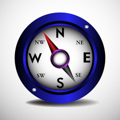 Blue compass