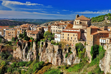 Fototapeta na wymiar Cuenca.Spain. utracone w skałach