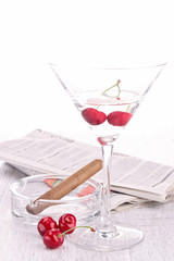 alcool with cherry