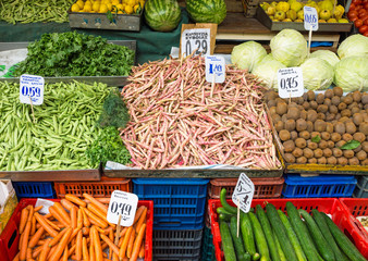 Vegetables on a market