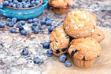 Blueberry Muffins and Berries