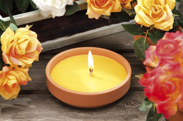 lemongrass candles for mosquito's prick