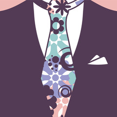 Gentleman tie pattern seamless texture