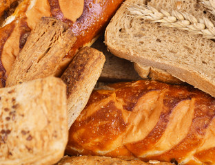 Assortment of baked bread