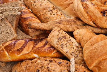 Assortment of baked bread