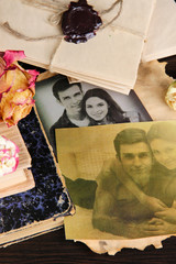 Vintage memories close up