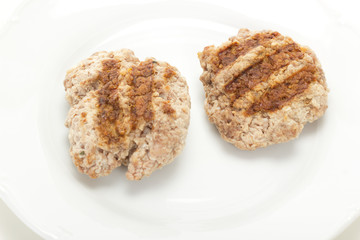 Low-fat meatballs from barbecue