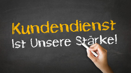 Customer service is our strength (In German)