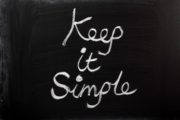 Keep It Simple on a Blackboard