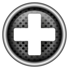 Glossy metallic icon