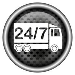 Glossy metallic icon