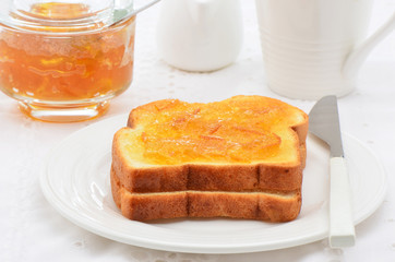 Toast with marmalade