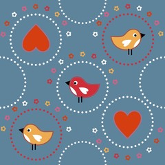 seamless pattern with birds
