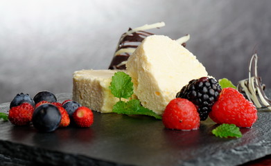 Parfait Dessert with forest berries