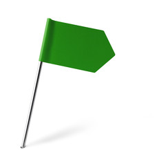 Green Sign Flag