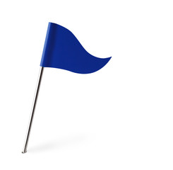 Blue Golf Flag
