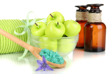 Aroma candles isolated on white