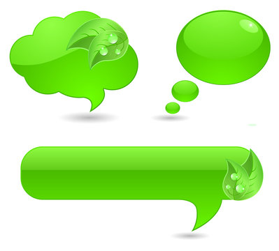 green speech bubble
