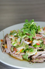 spicy grilled beef salad