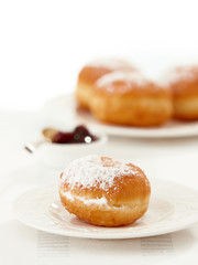 Obraz na płótnie Canvas freshly baked donuts