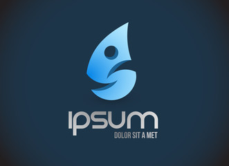 Obraz premium water drop illustration design symbol