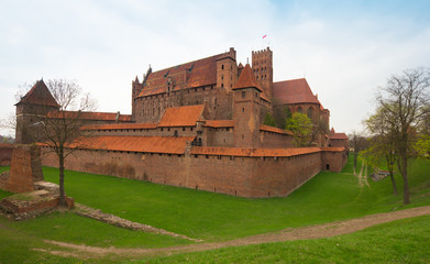 Teutonic castle Malbork in Pomerania region of Poland. - 54062145