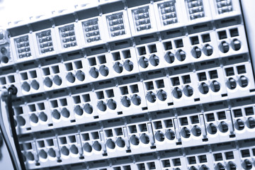 Industrial power case ,Control panel with circuit-breakers