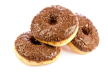 donuts isolated on white background