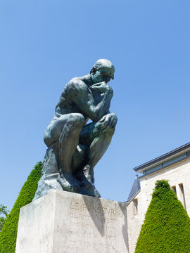 Rodin's Thinker At Paris Museum