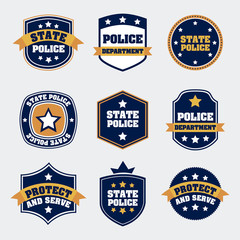 Naklejka premium police seals