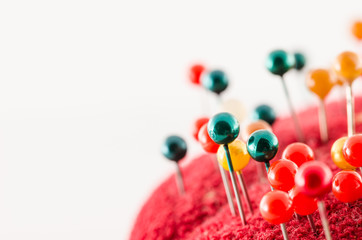 Pin in white background