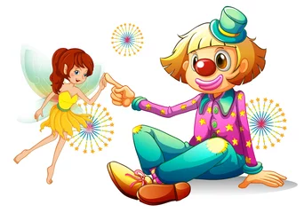 Poster Een fee en een clown © GraphicsRF