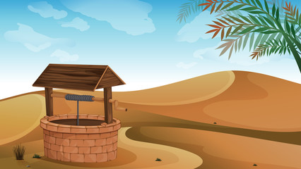 A well at the desert