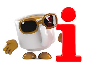 Coffee cup has the information you need