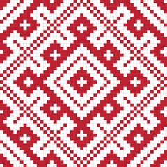 Fototapeta na wymiar Ethnic slavic seamless pattern#5