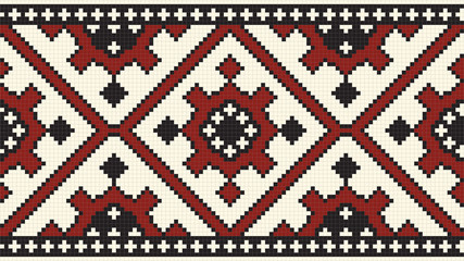 Ethnic slavic seamless pattern
