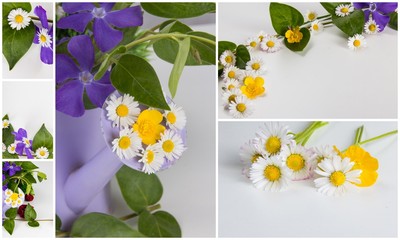 Collage Blumengrüße