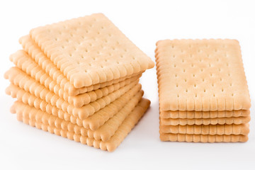 Biscuits isolated on white background