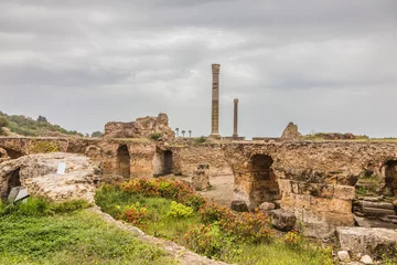Gordijnen ancient ruins of Carthage, Tunisia © pavel068