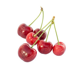 Sweet cherries close-up