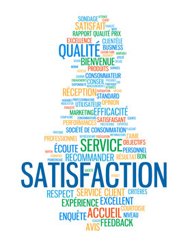 Nuage de Tags "SATISFACTION" (service client qualité garantie)