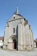 Fototapeta na wymiar church of Jouillat
