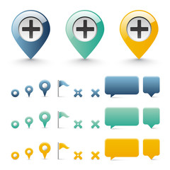 navigation icons - basic elements set 1