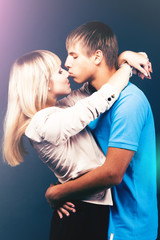 Fototapeta premium Young beautiful couple