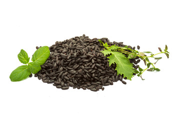 White black rice