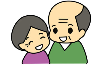 Fototapeta premium 老夫婦 笑顔