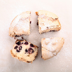 pie with a crisp with cherry, 