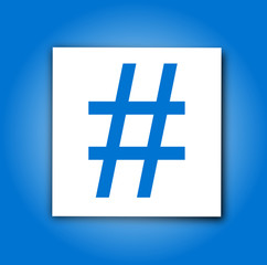 Fototapeta premium Etiquette Hashtag